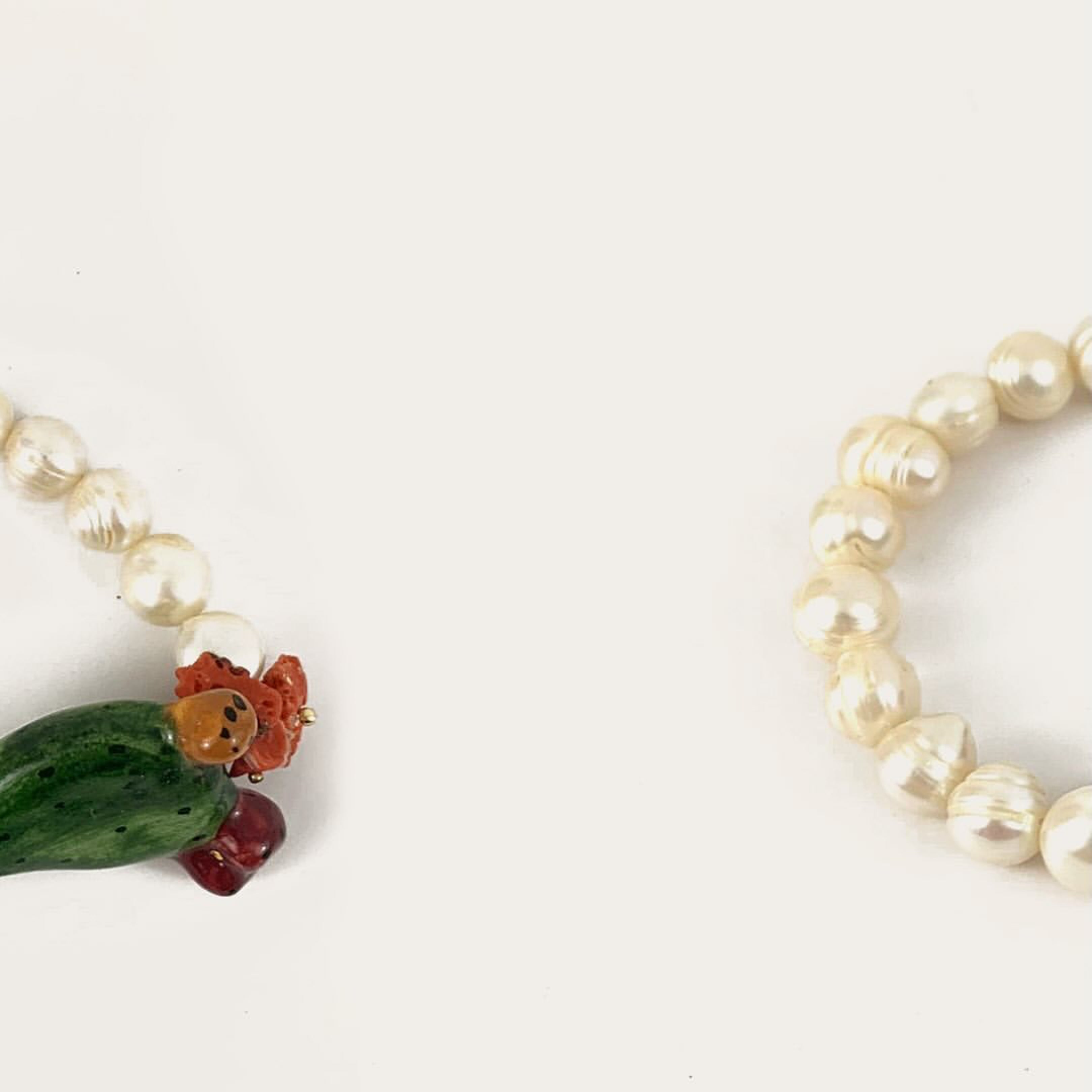 Ceramic and Pearl Cactus Bracelet