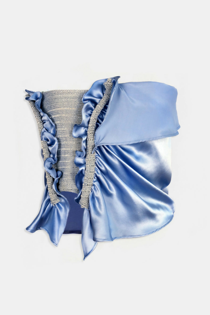 frill top silk - shadows