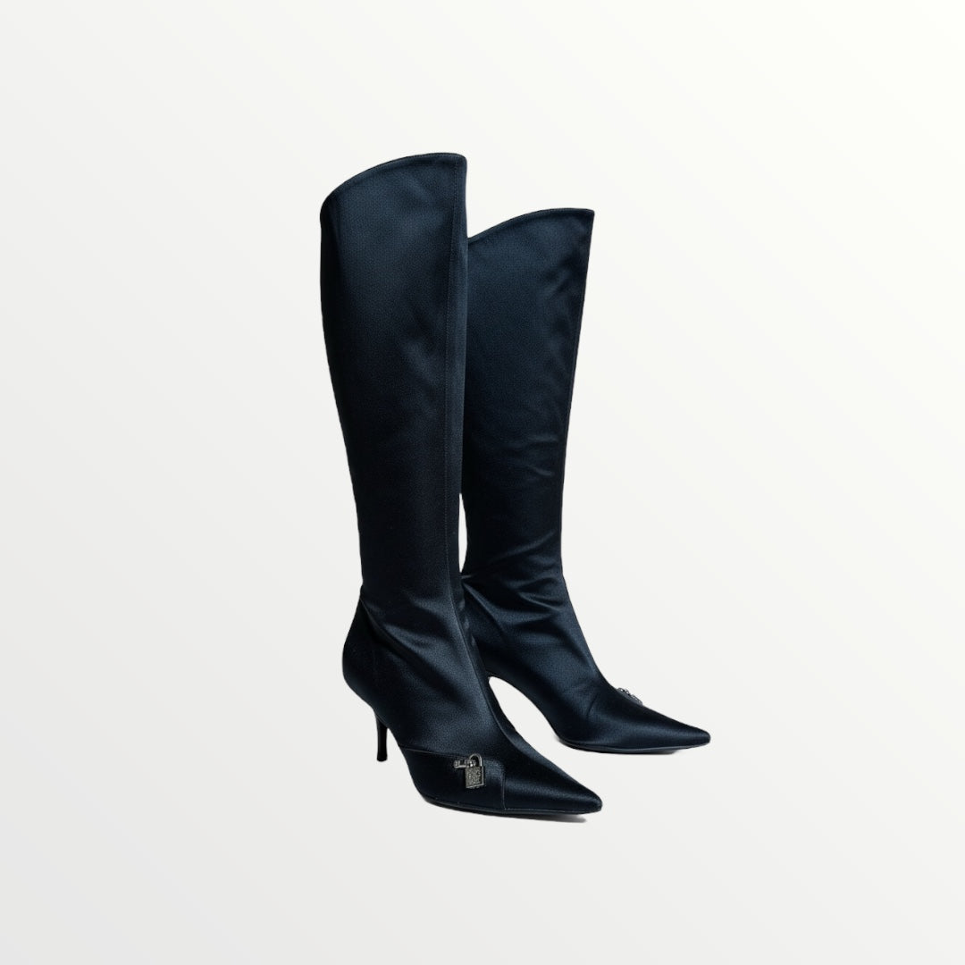 Vintage DIOR Black Pointed Boots