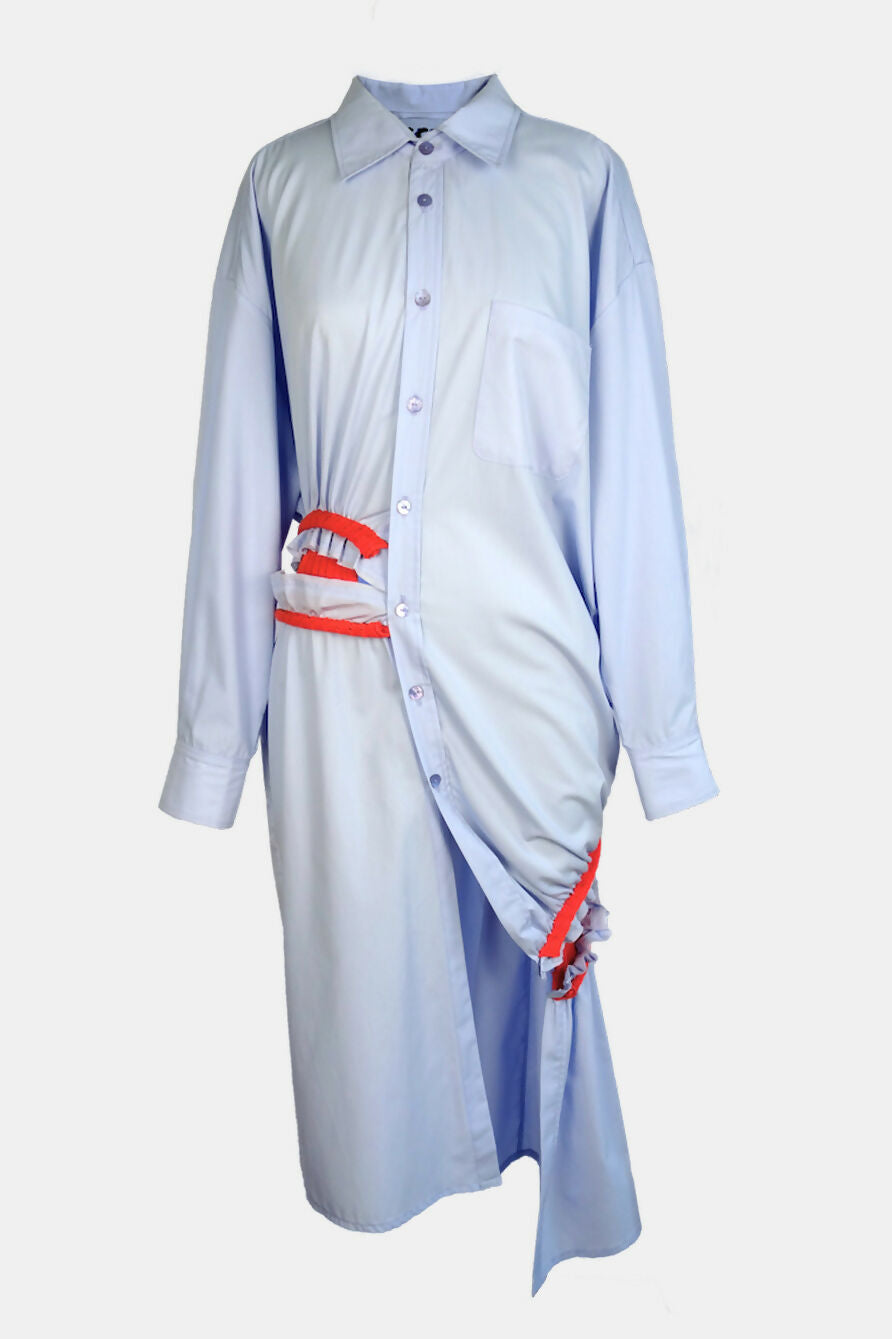 shirt dress ice blue