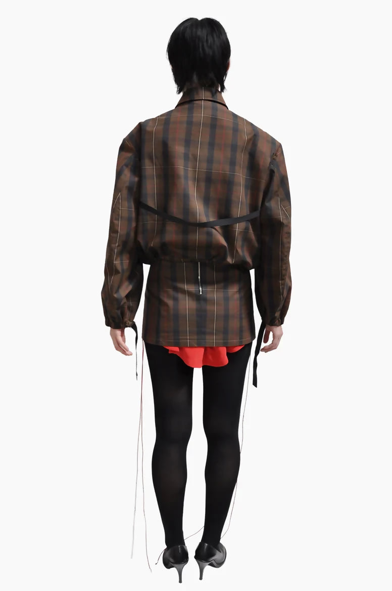 Wax Cotton Belted Strap Bomber
