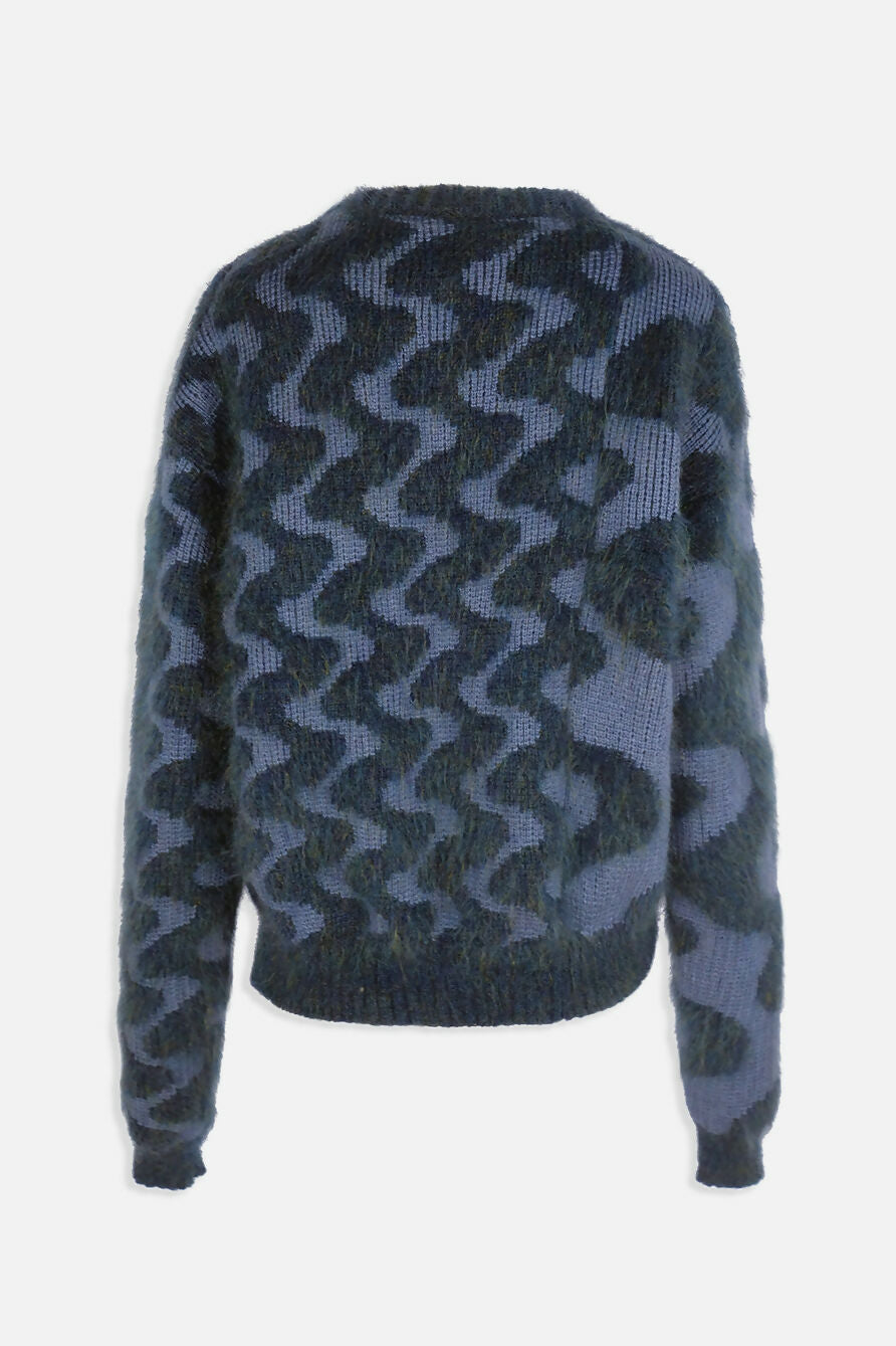 wavey sweater dark back - shadows