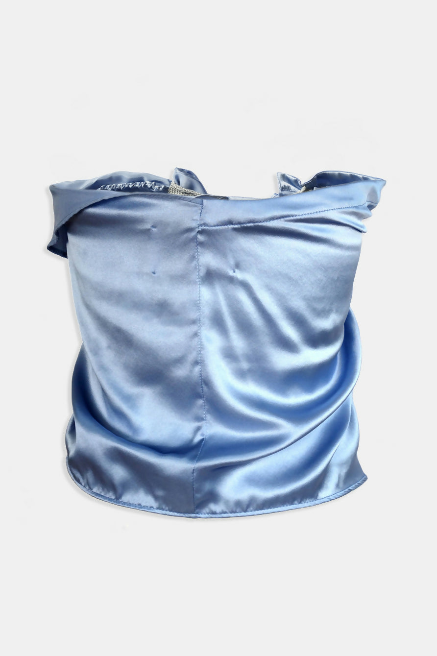 frill top silk back - shadows