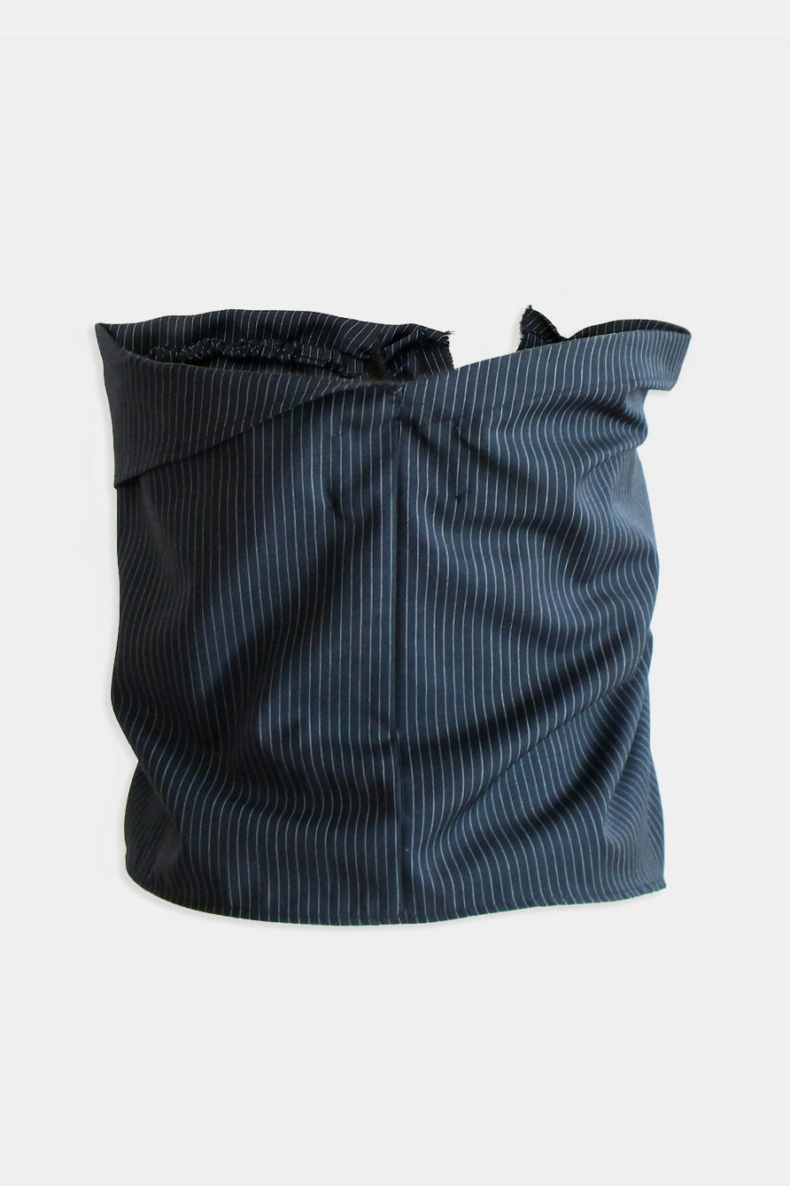 frill top pinstripe back - shadows