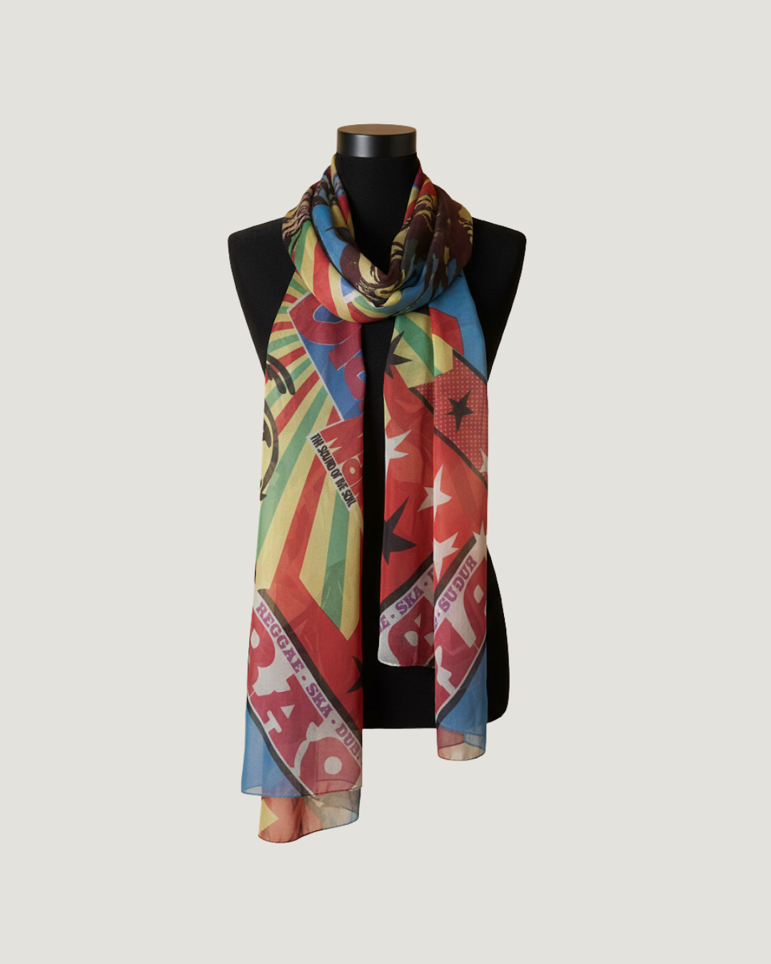 Vintage Christian Dior Rasta Mania Silk Scarf by John Galliano 2004