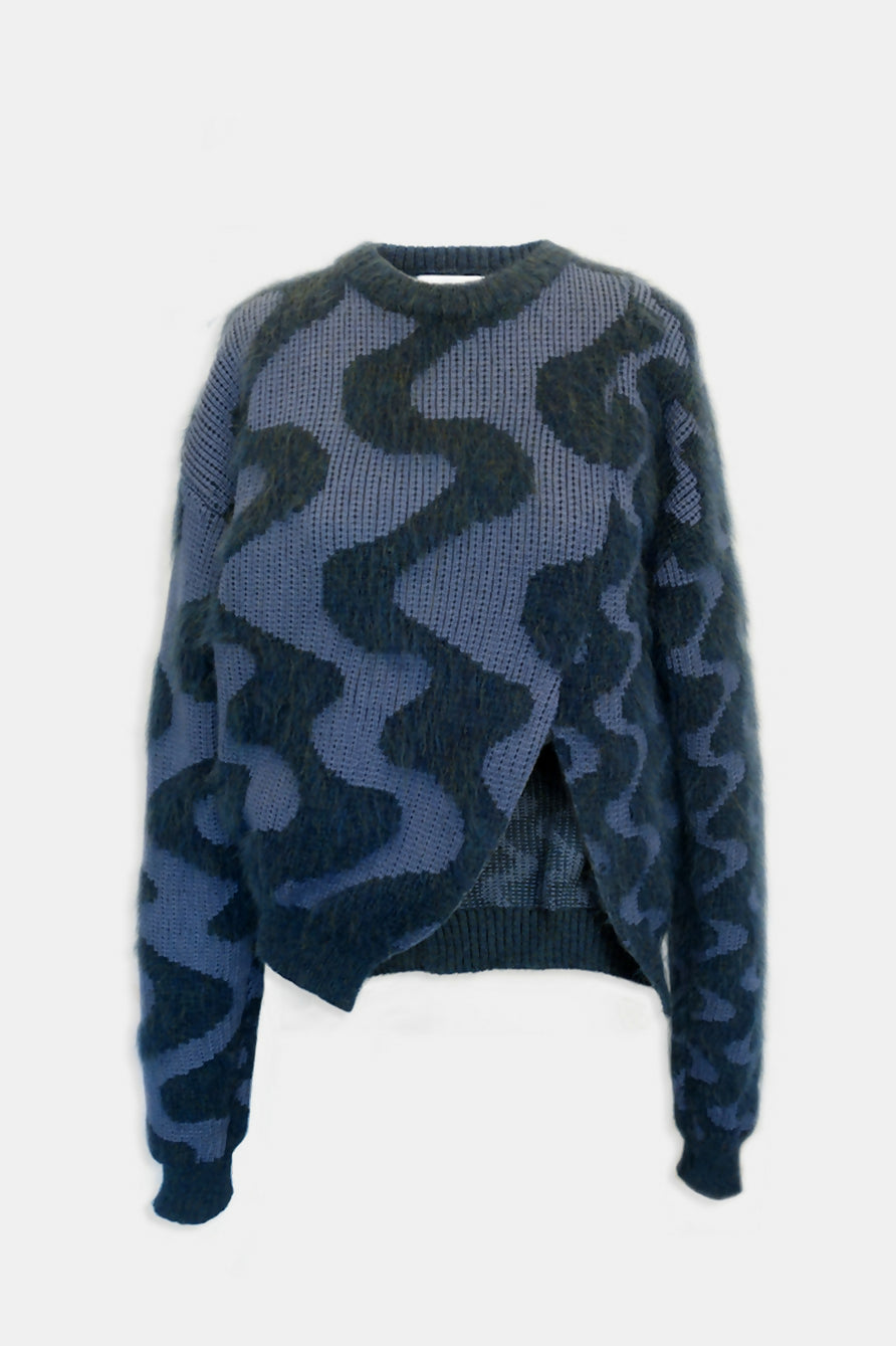 wavey sweater dark - shadows