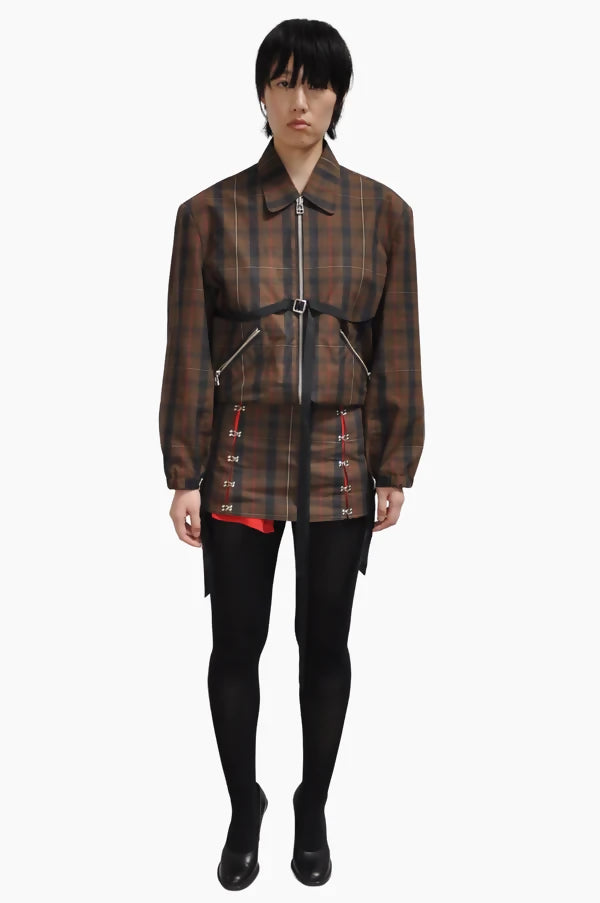 Wax Cotton Belted Strap Bomber