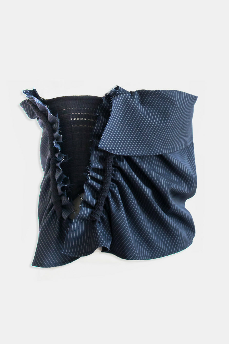 frill top pinstripe - shadows