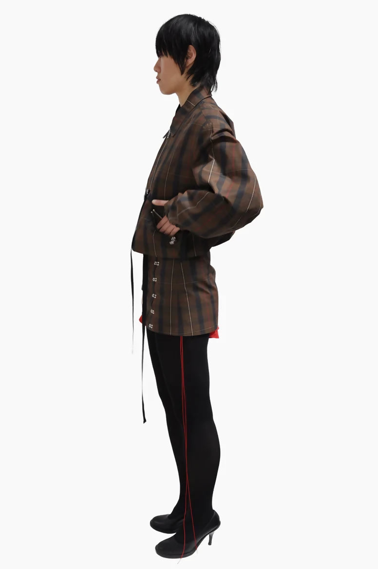 Wax Cotton Belted Strap Bomber